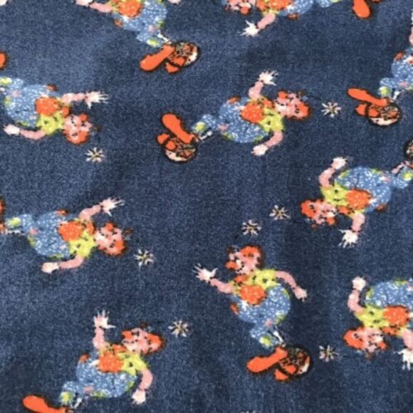 NWT LulaRoe OS Leggings Circus Clown on Unicycle Blue LLR Woman One Size NEW - Picture 3 of 4